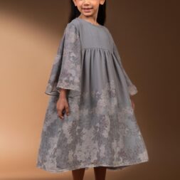 GAUN ANAK TENTREM KELABU