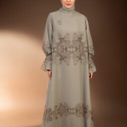 GAUN BERMOTIF TENTREM RIMBA