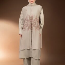 GAUN MIDI BERMOTIF TENTREM SAVANA