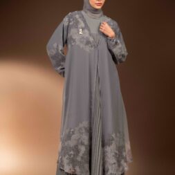 GAUN LIPIT TENTREM KELABU